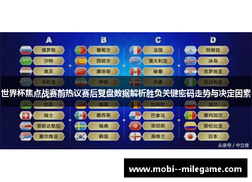 世界杯焦点战赛前热议赛后复盘数据解析胜负关键密码走势与决定因素